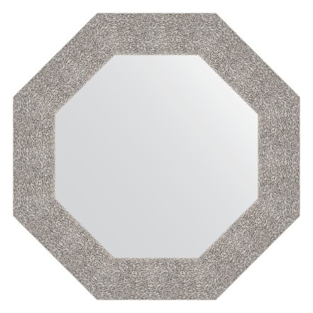 Mirror in the baguette frame, silver coinage 90 mm, 61x61 cm