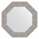 Mirror in the baguette frame, silver coinage 90 mm, 61x61 cm