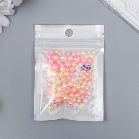Decor for creativity plastic "Balls. Sakura. Assorted" d = 3-8 mm, set 10 grams-2