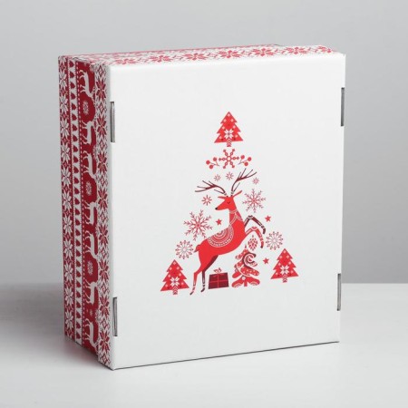 Scandinavia folding box, 31.2 x 25.6 x 16.1 cm, New Year-3