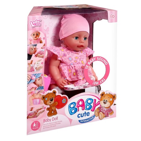 Pups functional "My baby", drinks, pisses, with accessories-12