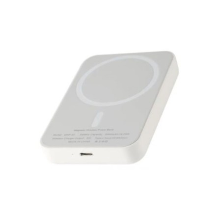 External Barn & Hollis battery, 5000 mAh, 5V, type-s, wireless charging, Magsafe, white-1