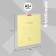 Notebook of 12 sheets in the Erichkrause Class "Classic", covered cardboard, OFSET block, yellow