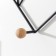 Hooks decorative metal with a shelf "loft. Heart" black 28.5x9x30 cm