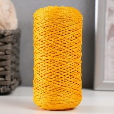 Knitting cord 100% polyester 1mm 200m/75 ± 10g (08 yellow)