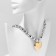 Piece on a decorative basis "heart" voluminous, color silver with gold, 40 cm