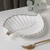 Ceramic serving dish "Rapsodia. Sheet ", 26.5 × 20.5 × 2.5 cm, white color