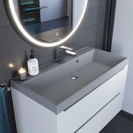 Quartz shell Uperwood Classic Quartz, 100 cm, gray matte, concrete