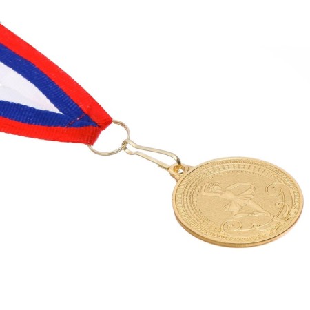 Thematic medal 178 "Ballet", D = 4 cm. Color gold. With a ribbon-2