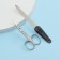 Manicure set, 2 items, on a blister, silver/black color, SIS-13