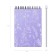 STOCKENOT on spirals A6, 80 sheets, cell, Erichkrause "Lavender", plastic cover silk -screen cover, OFSET BELIST 100%