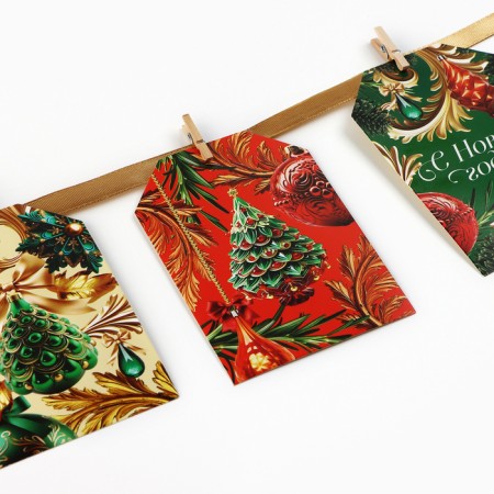 Garland on the tape with fantas "New Year", 150 cm-7