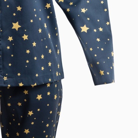 Pajama female kaftan "stars", p. 48-50, dark blue-9