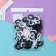 Hair elastic band "Mahrushka" (set of 100 pcs) 2.5 cm, black and white