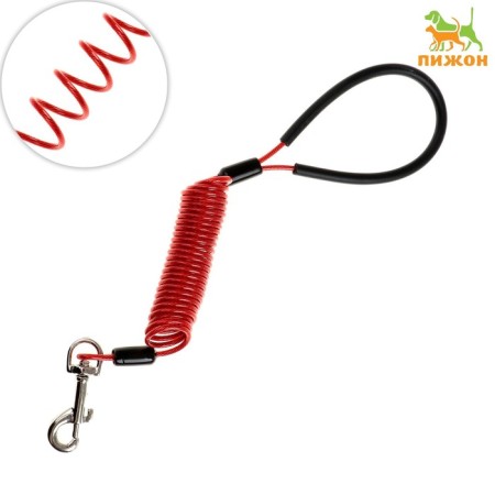 Ling-spring, metal cable, plastic braid, up to 165 cm, mix of flowers