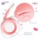 A set of children's dishes "Daughter", 3 objects: a plate on a suction cup, cover, spoon, pink color