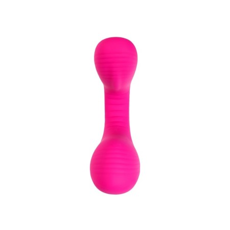 Vibrator for pairs Lovense Quake Dolce, silicone, pink color, 20 cm-6