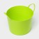 The underwear basket is soft, 17 l, 33 × 33 × 24.5 cm, the color is bright green