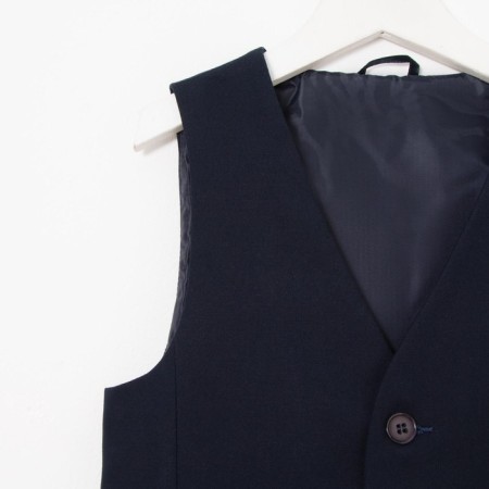 School vest for a boy, dark blue, height 152 (38/m)-7