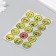 Holographic stickers (stickers) "emoticons" 10x15 cm, 5-214