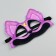 Carnival mask "The beast of the smile. Cat DRAMMA ”, felt