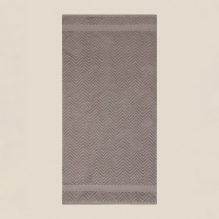 Trush Trick SL Home: Geometry "Sabbia" 67x140 cm, 83% cotton, 17% linen, 500 g/m2-1