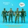 Set of soldiers "Special Forces", 4 pieces, mix