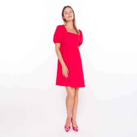 Women's dress, bright pink color, size 42-4