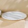 A set of dining plates Luminarc Trianon, D = 25 cm, glass -ceramic, 6 pcs, white color