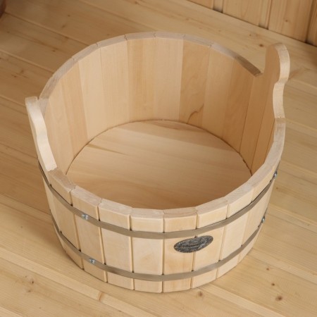 Gang of linden, 15 liters, round, stainless hoop, "Dobroparov"-6
