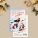 Mini postcard “everything will come true, make”, bullfinch, 10.5 x 7.5 cm, New Year