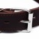 Collar of two-layer leather on the suede, 3.5 cm, Osh 41-51 cm, brown