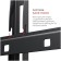 Holder LCD-F6607 Black 42 "-65" Max.60kg, wall-mounted 1029513 TV