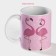 Mug - chameleon ceramic shade “Flamingo”, 350 ml, pink color