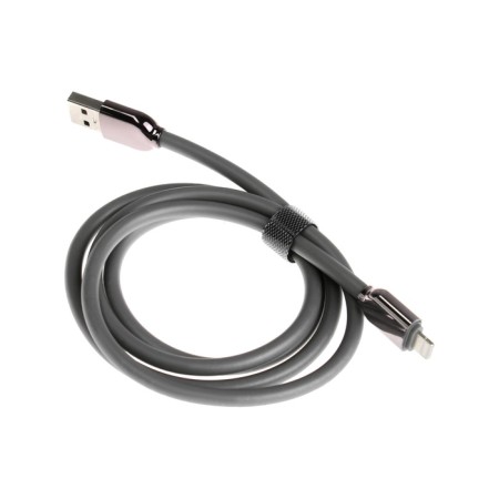 Lightning cable - USB, 6 A, TPE braid, frost -resistant, 1 meter, gray-2