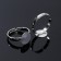 The basis for the ring is adjustable, dimensionless with a platform (set of 5 pcs.), 10 mm, silver color