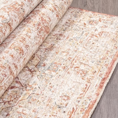 Rectangular Lysandra Hali Shanti carpet, size 230x160 cm, color somon-2