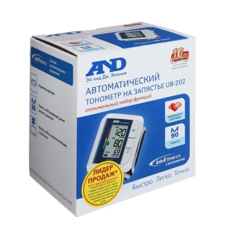 Tonometer on the wrist A & D UB-202, automatic, cuff 13.5-21.5 cm, 2HAAA-1