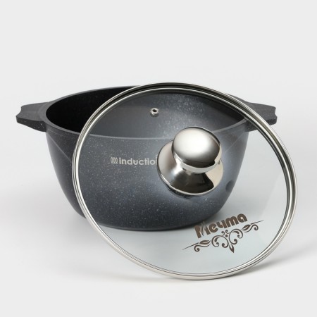 Pamper "Granite Star" Induction Pro, 3l, glass cover, induction-1