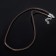 Waxed leather cord d = 3 mm, l = 45 cm, brown color, pigtail