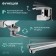 Bath mixer Zein Z2740, pour 35 cm, 35 mm cartridge, with a shower, chrome