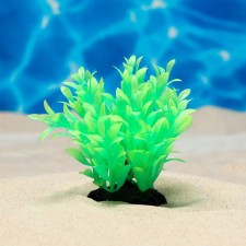 The plant is artificial aquarium, luminous, 10 cm, green