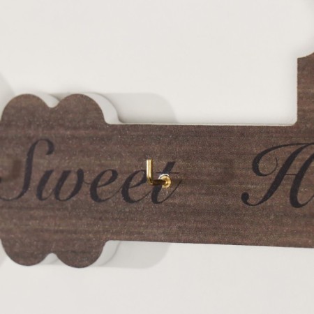Decorative wood hooks "Key with sunflower" 2.5x29.5x15 cm mix-3