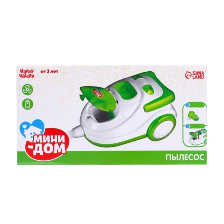 Vacuum cleaner "mini-house", light, sucks garbage-13