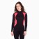 Women's thermal underwear (jumper, leggings), black color/coral, size 56