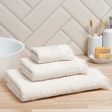 Trick Lovelife towel “Amore” 30x50 cm, milk, 100% cotton, 450 g/m2