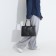 Lightning tout bag, external pocket, long belt, black color
