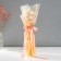 A bouquet of soap petals "Rose in a ball" beige 8.5x8.5x36 cm