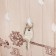 Key closed "Flowers and butterflies" 26.5x31.5 cm white