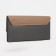 Women's wallet on magnets, gray/beige color